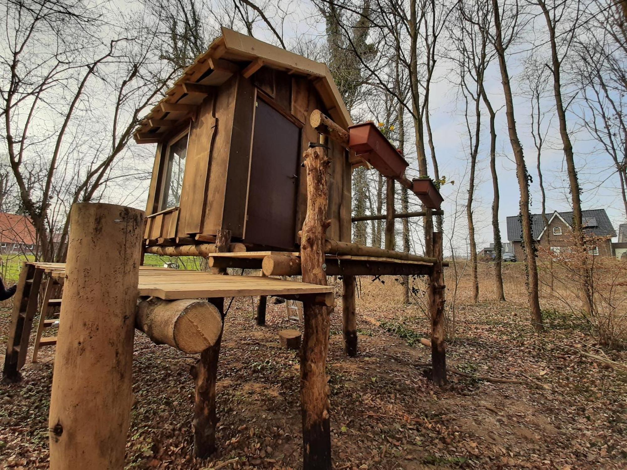 Baumhausnaechte Hotel Ladbergen Bagian luar foto